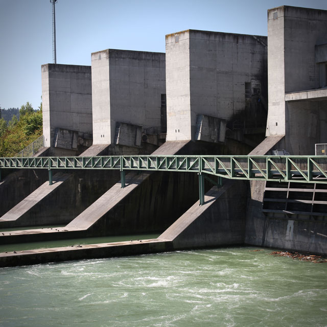 Hydro power plant Traun river
