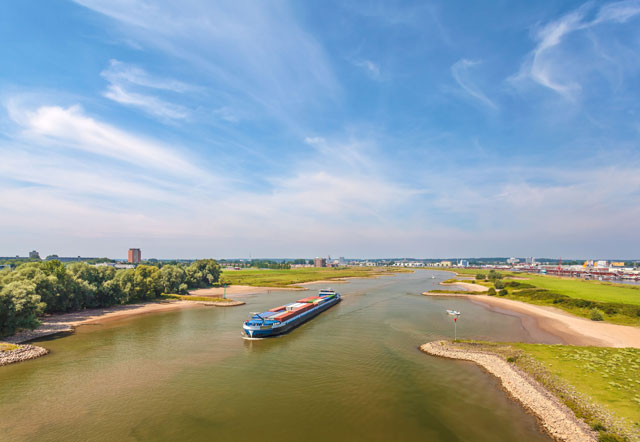 Riverbanks along the Nederrijn near Arnhem, The Netherlands